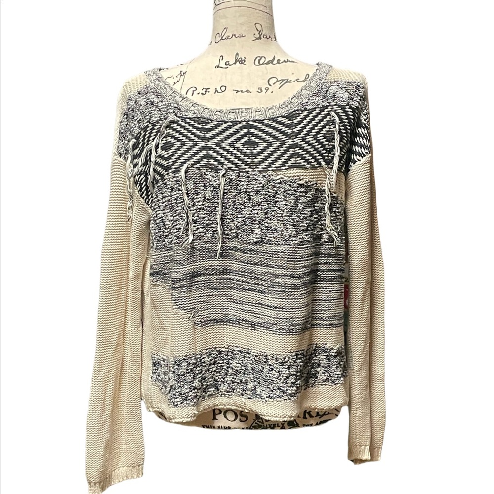 Rubbish Fringe Tassel Sweater Size XS